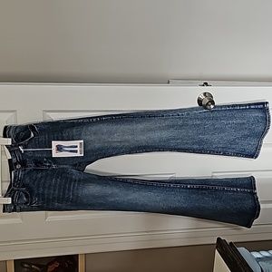 Bootcut jeans, midrise with back pockets size 15